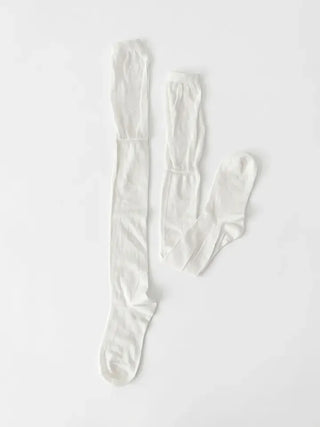 See-through Elastic Over-the-Knee Socks Pleated Warmer Long Socks