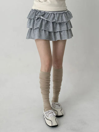 See-through Elastic Over-the-Knee Socks Pleated Warmer Long Socks
