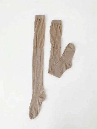 See-through Elastic Over-the-Knee Socks Pleated Warmer Long Socks