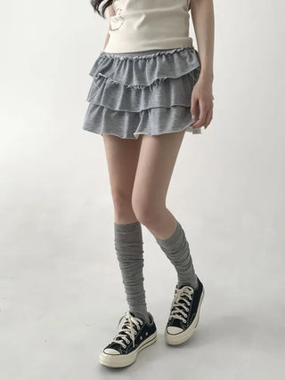 See-through Elastic Over-the-Knee Socks Pleated Warmer Long Socks
