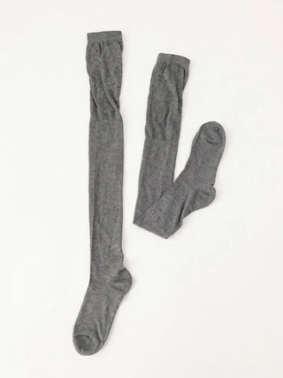 See-through Elastic Over-the-Knee Socks Pleated Warmer Long Socks