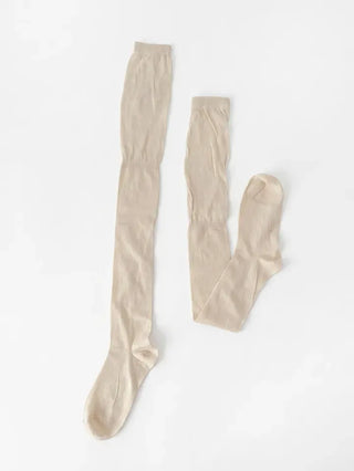 See-through Elastic Over-the-Knee Socks Pleated Warmer Long Socks