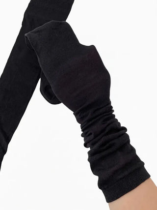 See-through Elastic Over-the-Knee Socks Pleated Warmer Long Socks