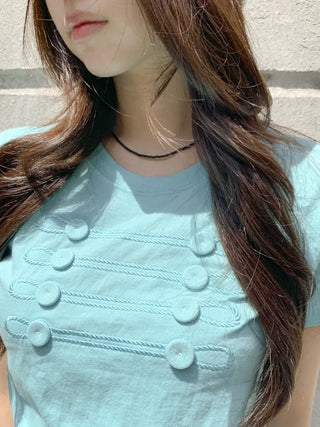 Seed Pop Point Mini Color Bead Choker Necklace
