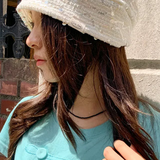 Seed Pop Point Mini Color Bead Choker Necklace