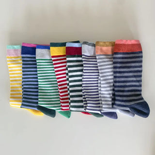Atomy Stripe Pattern Color Block Socks