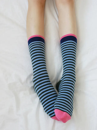 Atomy Stripe Pattern Color Block Socks
