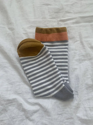 Atomy Stripe Pattern Color Block Socks