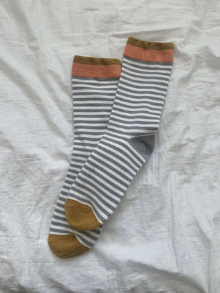 Atomy Stripe Pattern Color Block Socks