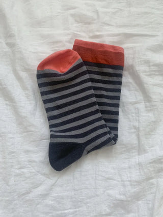 Atomy Stripe Pattern Color Block Socks