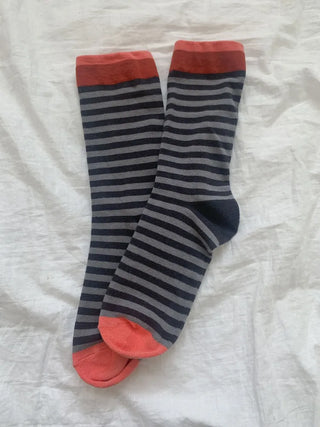 Atomy Stripe Pattern Color Block Socks