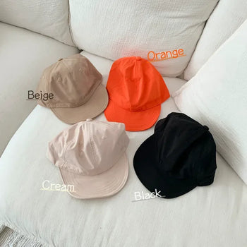 Haru Color Embroidered Strap Nylon Cap