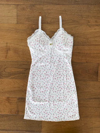 Tina Lace Flower Pattern Slip Sleeveless Bralette Long Sleeveless