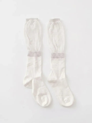 Pyo Layered See-through Loose Long Knee Socks