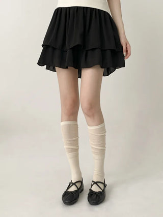Pyo Layered See-through Loose Long Knee Socks