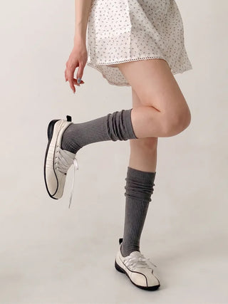 Pyo Layered See-through Loose Long Knee Socks