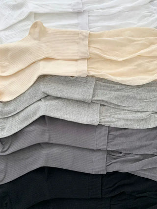 Pyo Layered See-through Loose Long Knee Socks