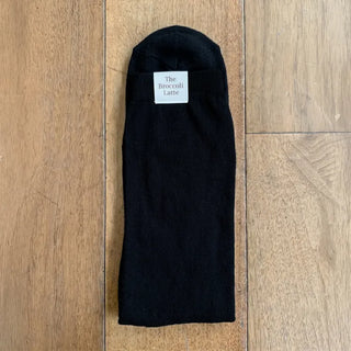 Basic See-through Cotton Shirred Knee Warmer Long Socks