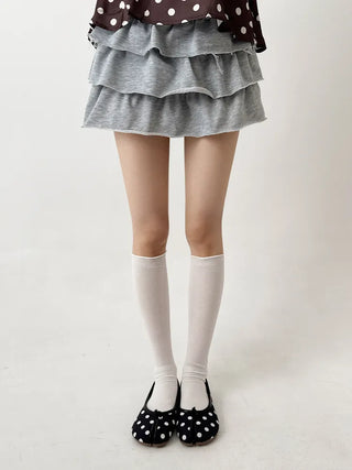 Rolling Basic Cotton Knee Socks Tabi Flip-flop Toe Socks