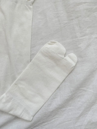 Rolling Basic Cotton Knee Socks Tabi Flip-flop Toe Socks