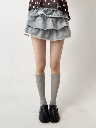 Rolling Basic Cotton Knee Socks Tabi Flip-flop Toe Socks