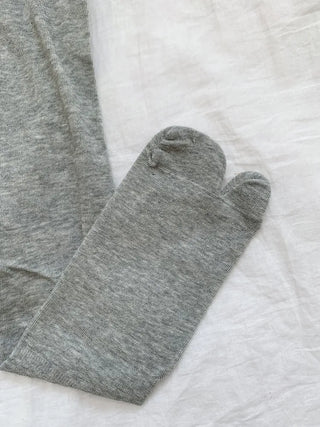 Rolling Basic Cotton Knee Socks Tabi Flip-flop Toe Socks