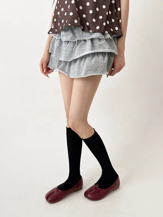 Rolling Basic Cotton Knee Socks Tabi Flip-flop Toe Socks