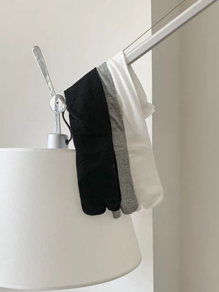 Rolling Basic Cotton Knee Socks Tabi Flip-flop Toe Socks