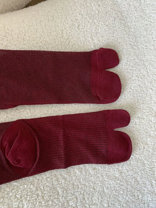 See-through Tabi Colored Toes Long Knee Socks Flip-flops Summer Socks