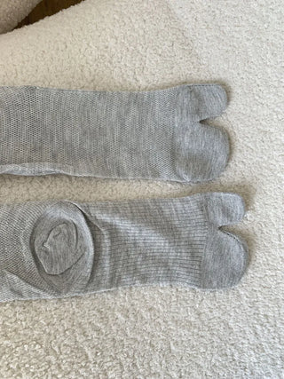See-through Tabi Colored Toes Long Knee Socks Flip-flops Summer Socks