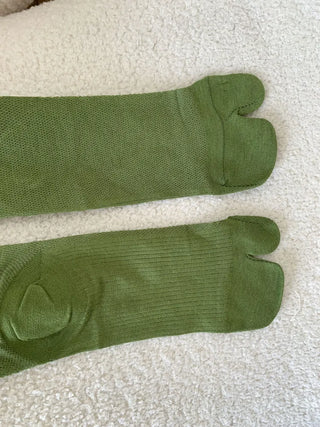 See-through Tabi Colored Toes Long Knee Socks Flip-flops Summer Socks