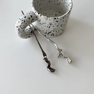 Winding Metal Silver Hair Updo Pin
