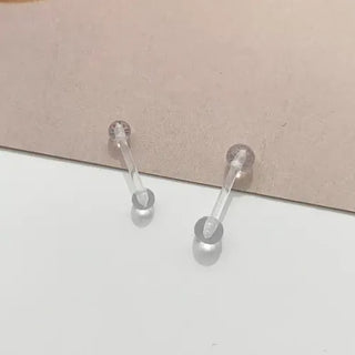 Hypoallergenic, Hypoallergenic Transparent Silicone Piercing