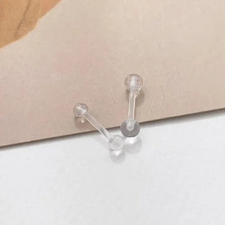 Hypoallergenic, Hypoallergenic Transparent Silicone Piercing