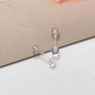 Hypoallergenic, Hypoallergenic Transparent Silicone Piercing