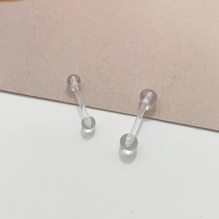 Hypoallergenic, Hypoallergenic Transparent Silicone Piercing