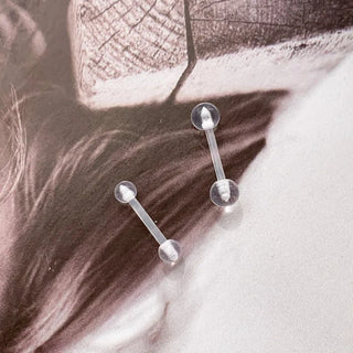 Hypoallergenic, Hypoallergenic Transparent Silicone Piercing