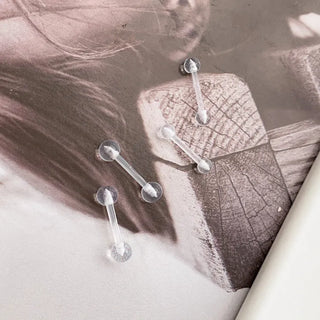 Hypoallergenic, Hypoallergenic Transparent Silicone Piercing