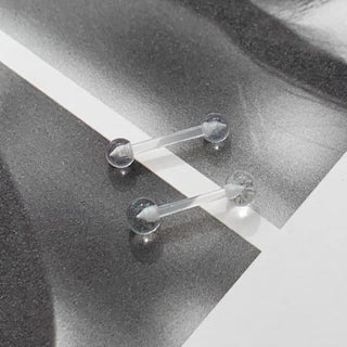 Hypoallergenic, Hypoallergenic Transparent Silicone Piercing