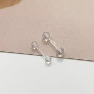 Hypoallergenic, Hypoallergenic Transparent Silicone Piercing