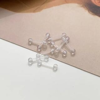 Hypoallergenic, Hypoallergenic Transparent Silicone Piercing