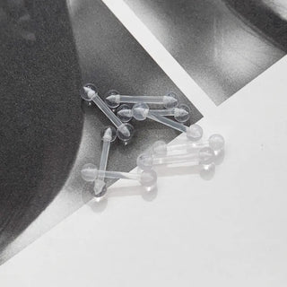 Hypoallergenic, Hypoallergenic Transparent Silicone Piercing