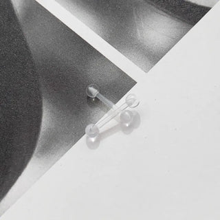 Hypoallergenic, Hypoallergenic Transparent Silicone Piercing