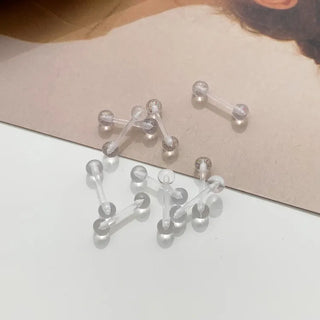 Hypoallergenic, Hypoallergenic Transparent Silicone Piercing