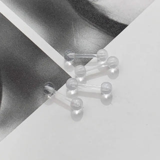 Hypoallergenic, Hypoallergenic Transparent Silicone Piercing
