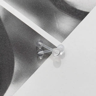 Hypoallergenic, Hypoallergenic Transparent Silicone Piercing