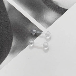 Hypoallergenic, Hypoallergenic Transparent Silicone Piercing