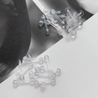 Hypoallergenic, Hypoallergenic Transparent Silicone Piercing