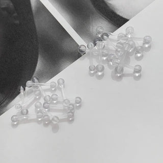 Hypoallergenic, Hypoallergenic Transparent Silicone Piercing