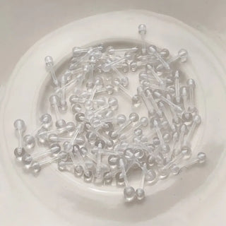 Hypoallergenic, Hypoallergenic Transparent Silicone Piercing